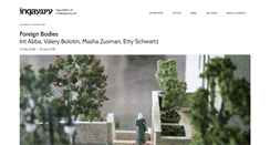 Desktop Screenshot of inga-gallery.com